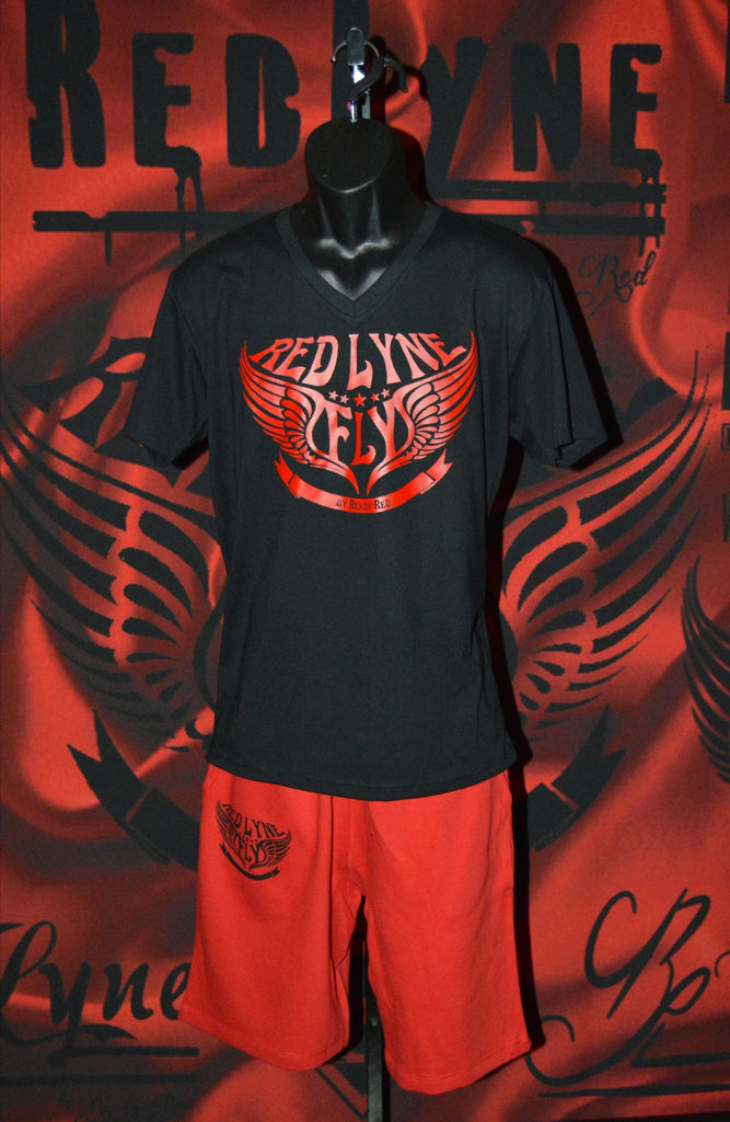 Redlyne Fly V-neck with RedLyne Fly Jogger Shorts | RedLynestore.