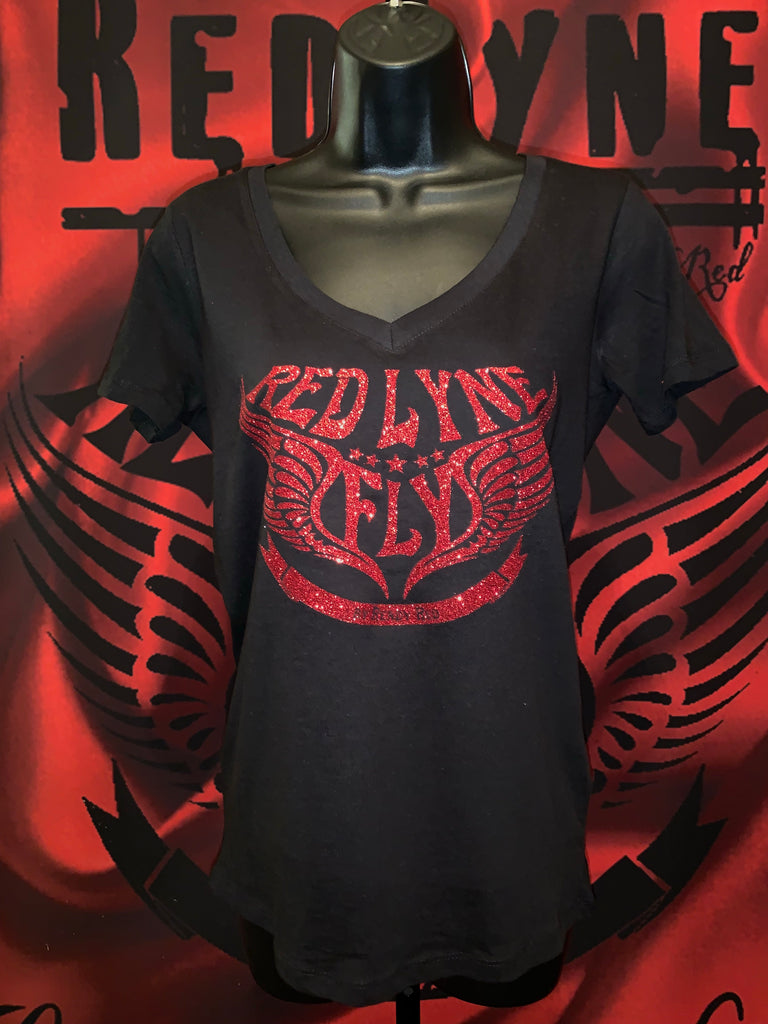 Women Red Lyne Fly V Neck | RedLynestore.